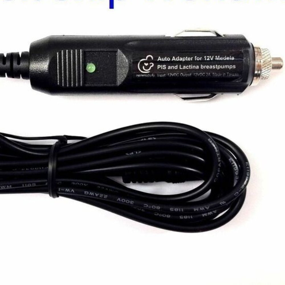 12V Vehicle Lighter Adapter for Medela 12V Pump in Style and Lactina Breastpumps